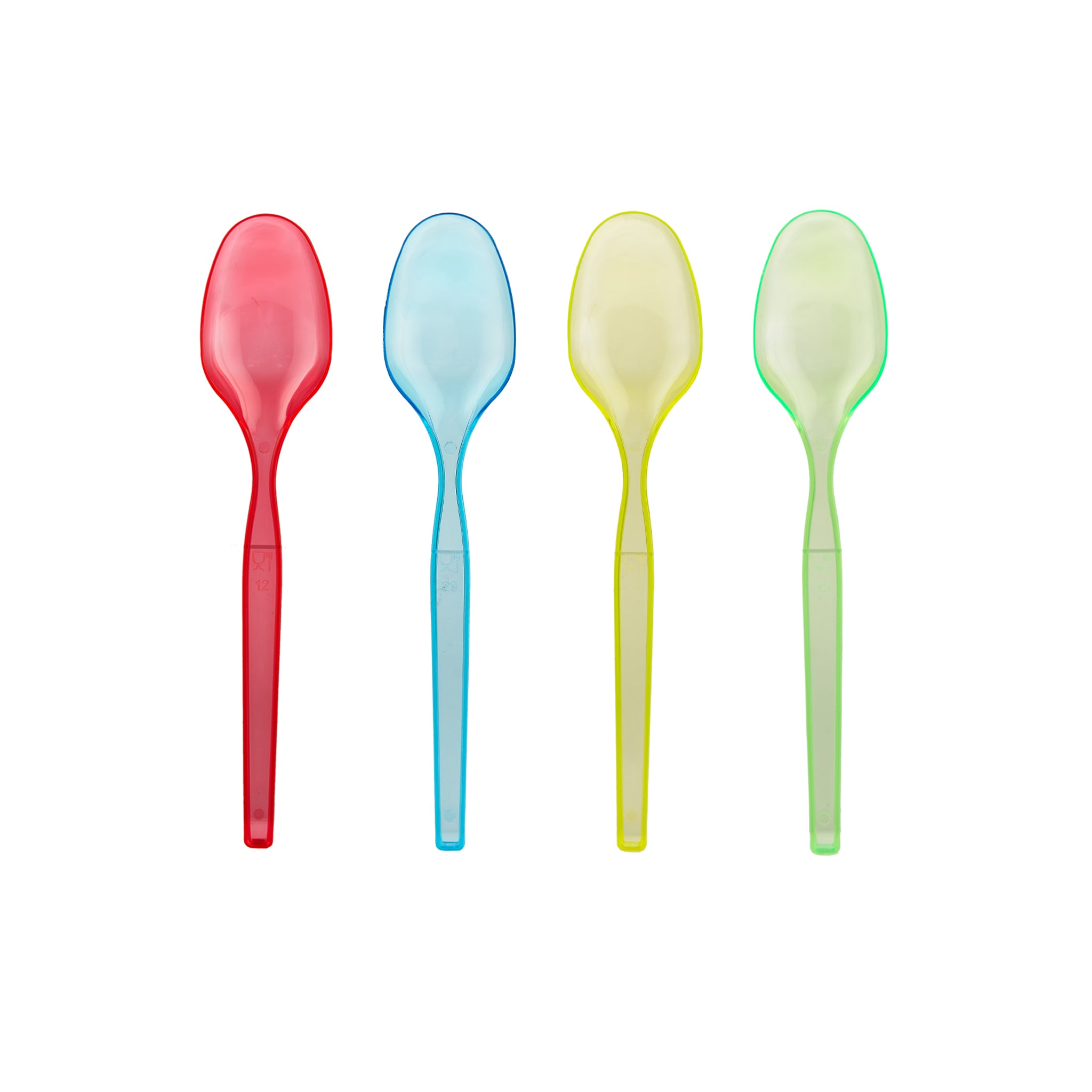 24 Pieces 17cm Plastic Desert Spoons - Hotpack Global