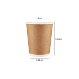 Kraft Double Wall Paper Cups - Hotpack UAE