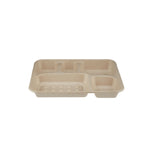 Eco-Friendly 5 Compartment Deep Tray - 200 Pieces - Hotpack Global