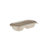 Eco-Friendly 2 Compartment Rectangular Container 750ML - 500 Pieces - Hotpack Global