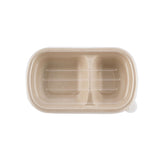 Bio-Degradable 2 Compartment Rectangle Container 750 ml - Hotpack Global