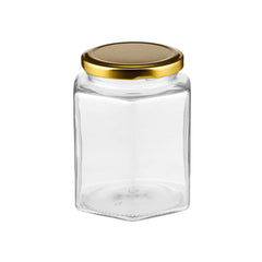 Hexagonal Glass Jar 500 ml - Hotpack Global