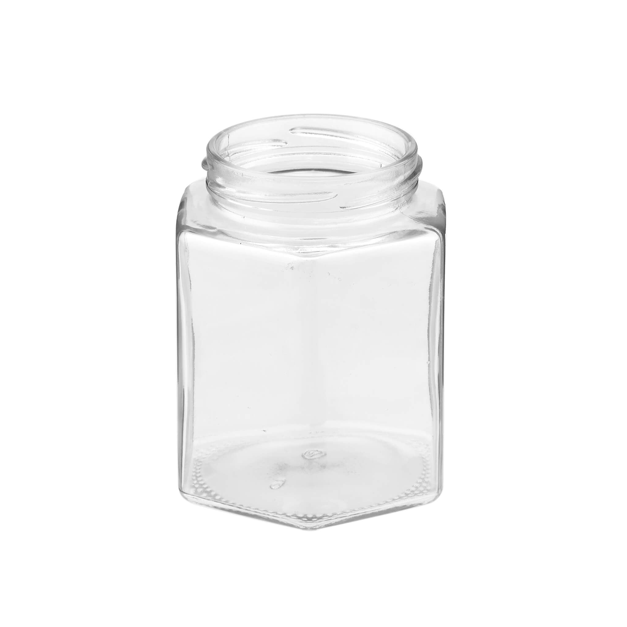 Hexagonal Glass Jar - hotpackwebstore.com