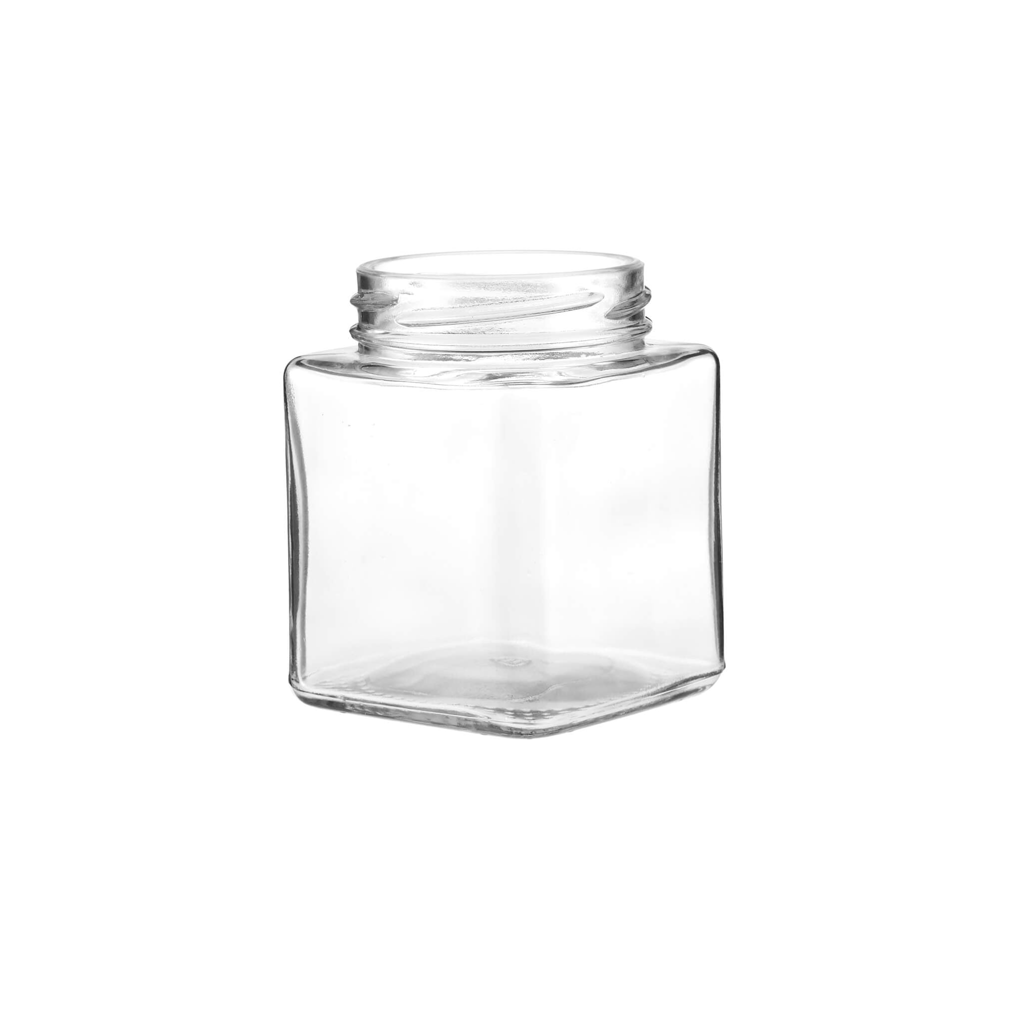 Square Glass Jar - hotpackwebstore.com