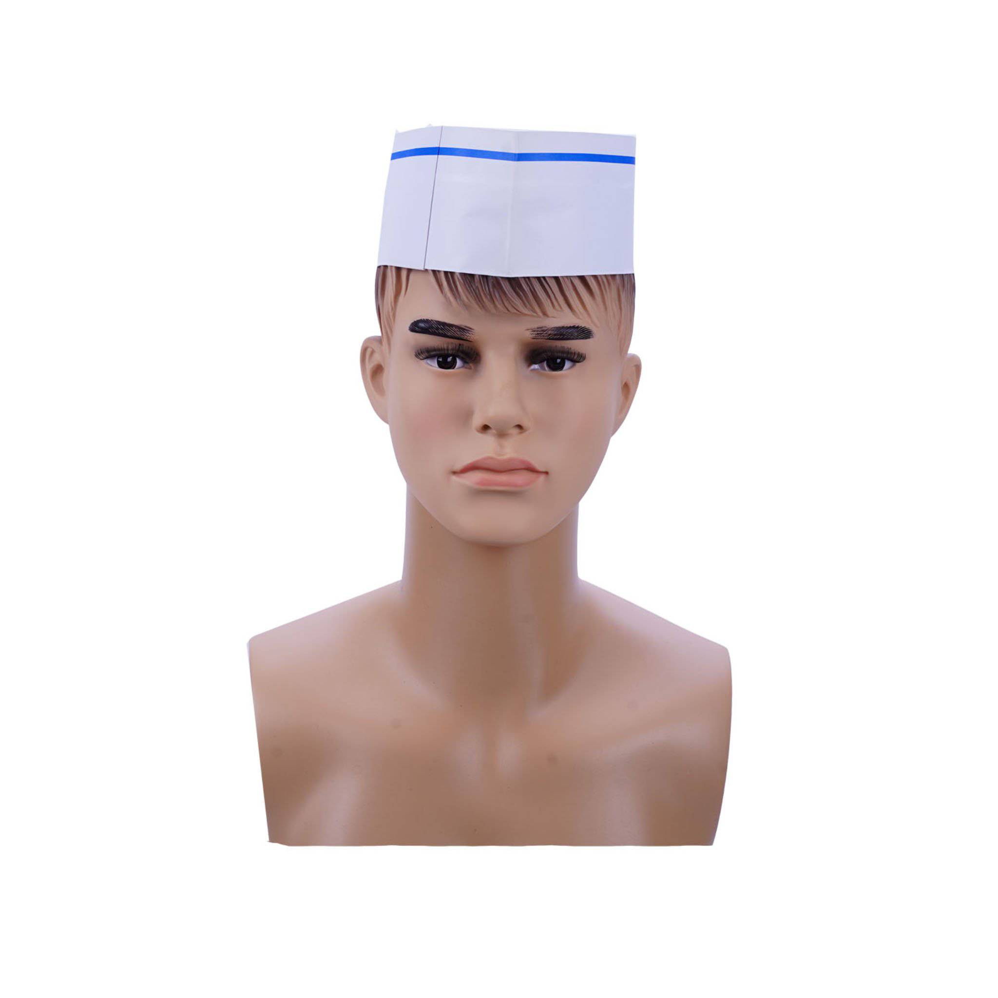 Hotpack | Forage Hat Blue Strip  | 100 Pieces X 10 Packts - Hotpack Global