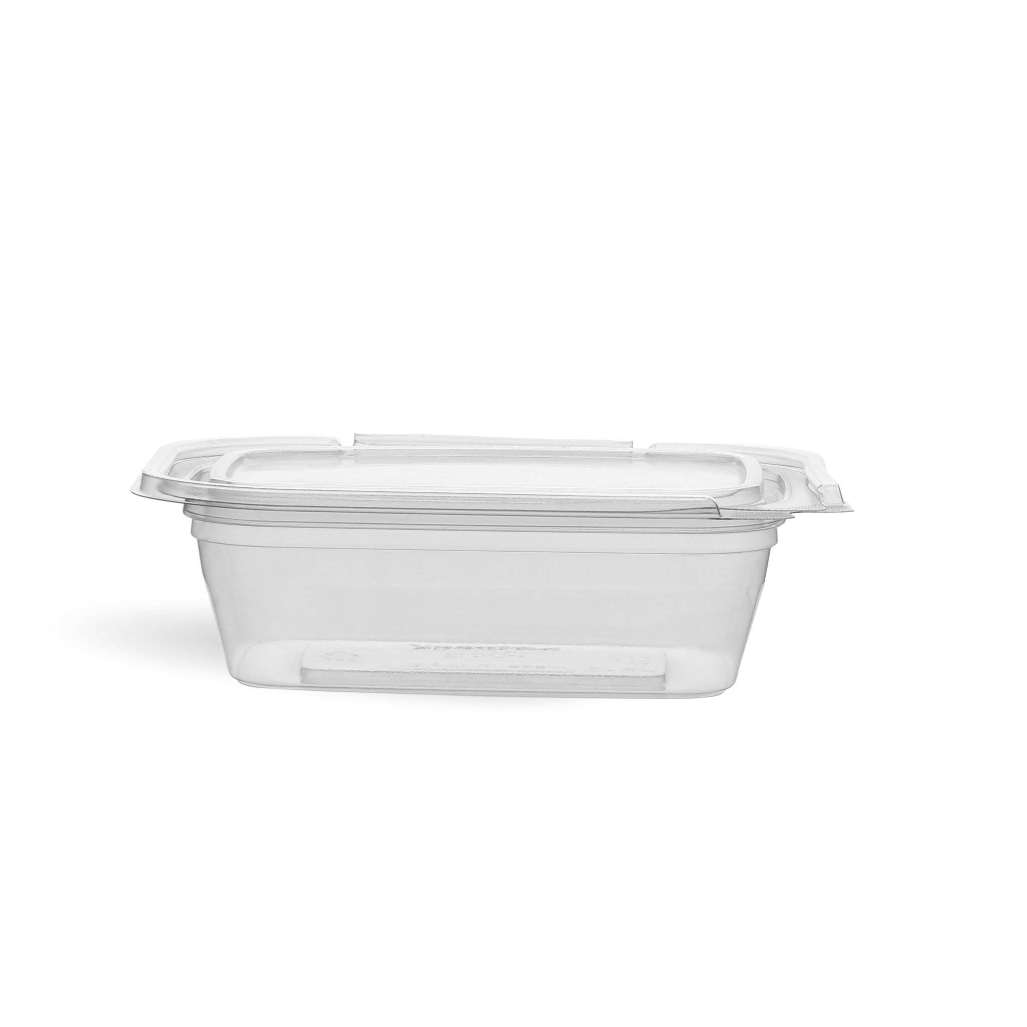 Hotpack 8oz Hinged Square Deli Clear Pet Container - Hotpack Global