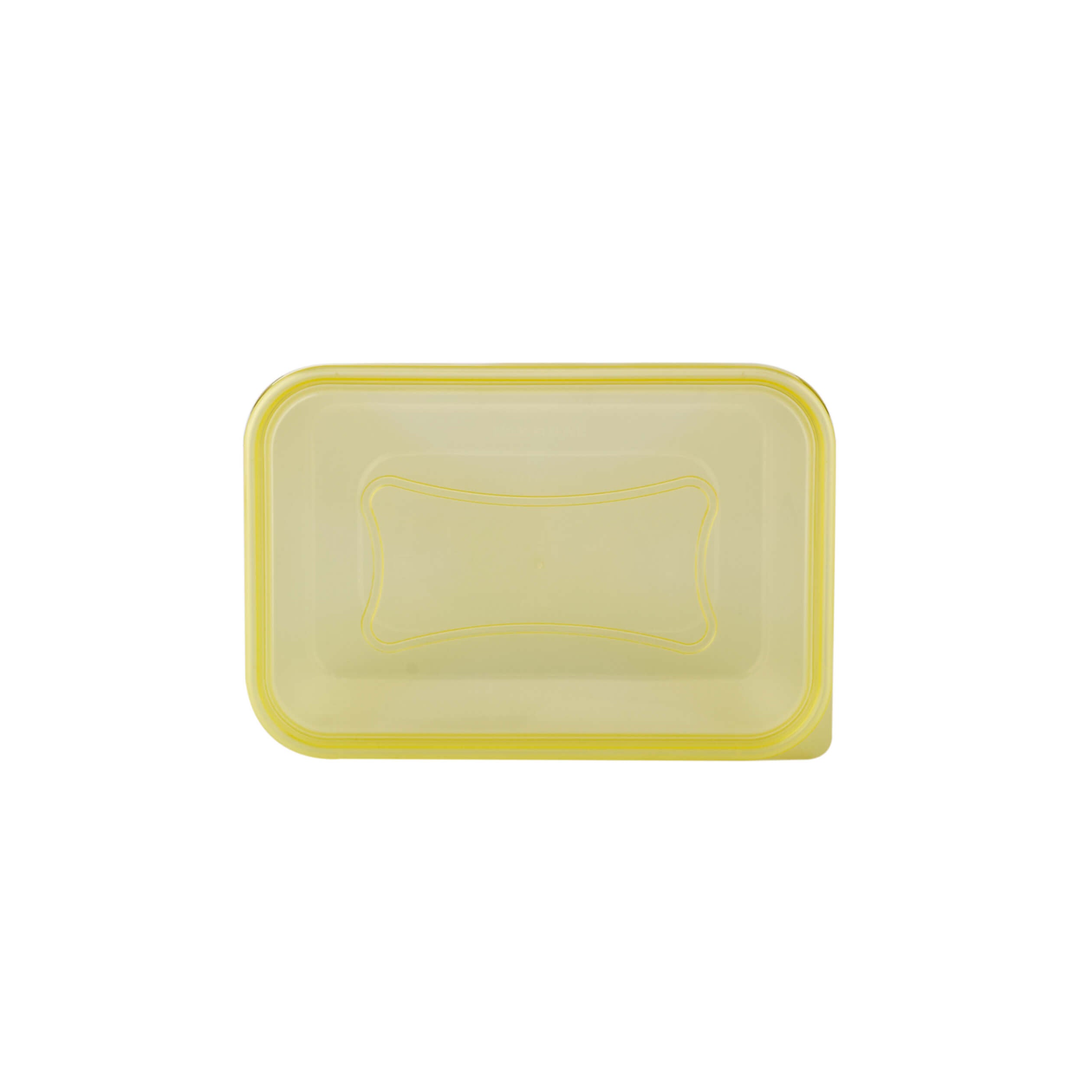 Clear Rectangular Heavy Duty Microwave Container with Color Lids