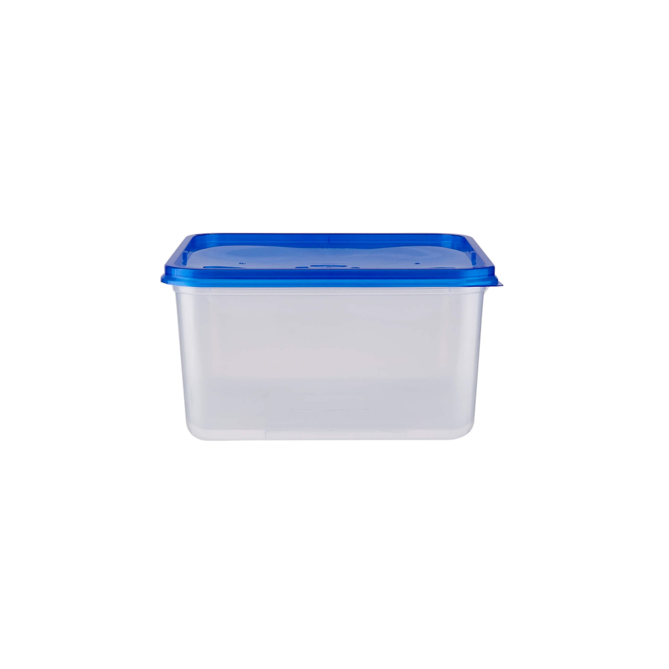 Clear Rectangular Heavy Duty Microwave Container with Color Lids