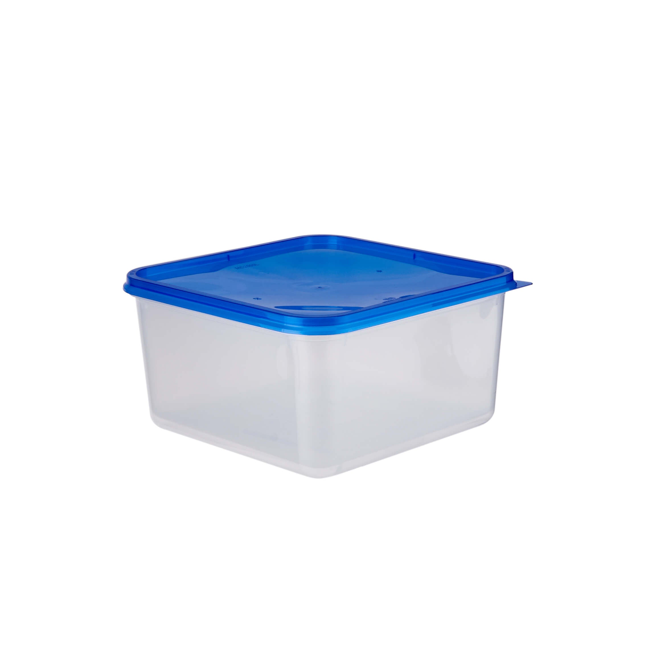 Clear Rectangular Heavy Duty Microwave Container with Color Lids