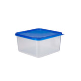 Clear Rectangular Microwave Container with Color Lids