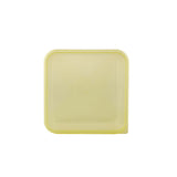 Clear Rectangular Microwave Container with Color Lids
