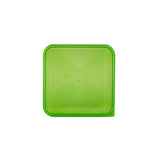 Clear Rectangular Microwave Container with Color Lids
