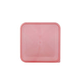 Clear Rectangular Microwave Container with Color Lids