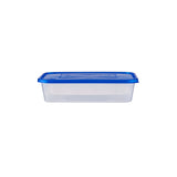 Clear Rectangular Microwavable Container with Blue Color Lids - Hotpack Global