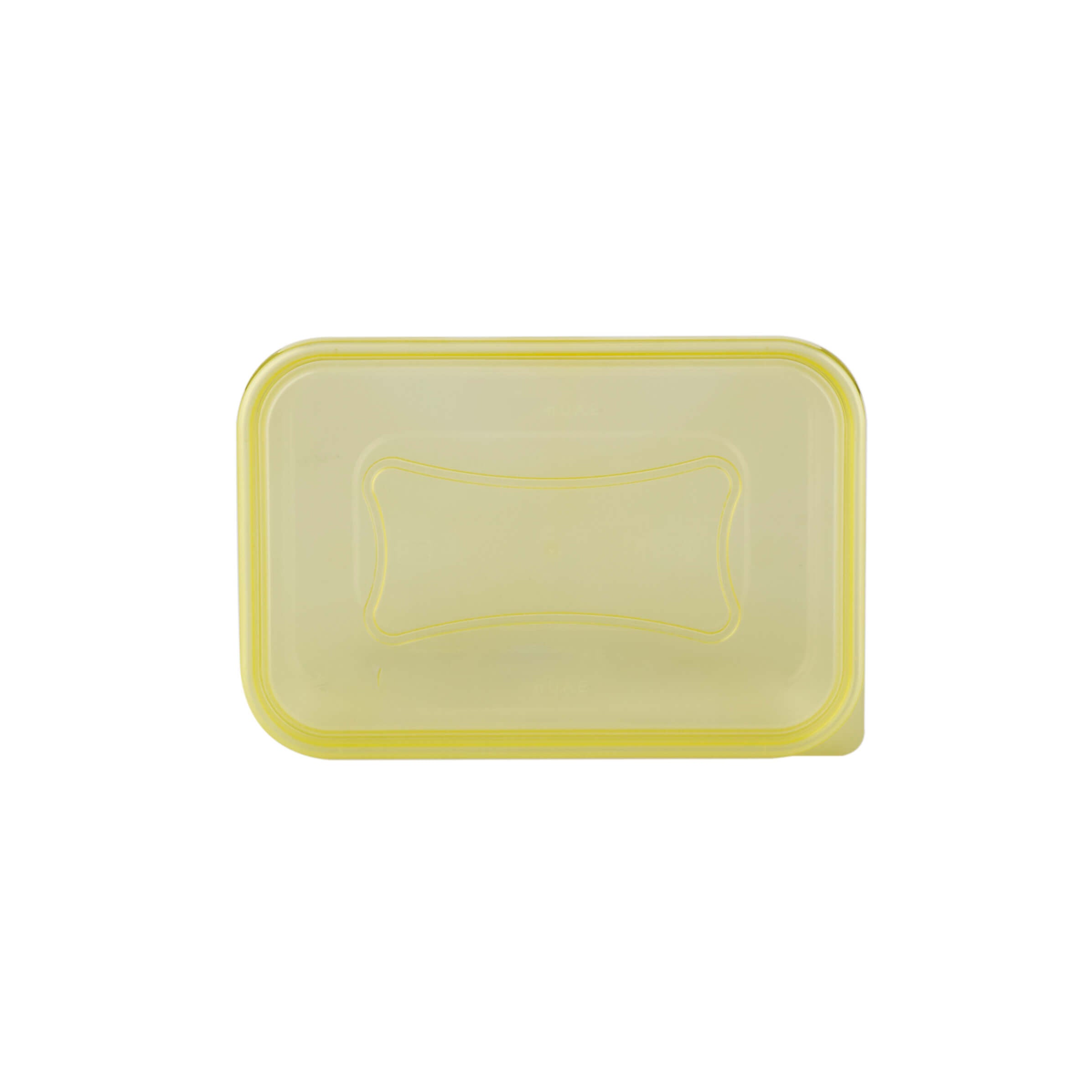 Clear Rectangular Heavy Duty Microwave Container with Color Lids
