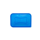 Clear Rectangular Microwave Container with Color Lids