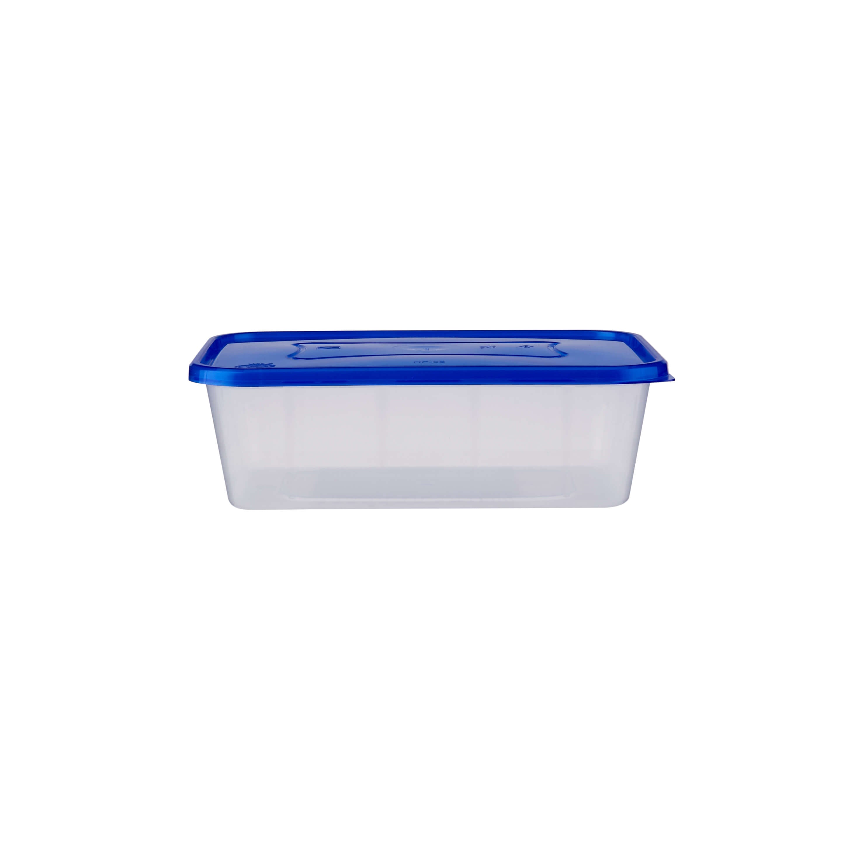 Clear Rectangular Heavy Duty Microwave Container with Color Lids
