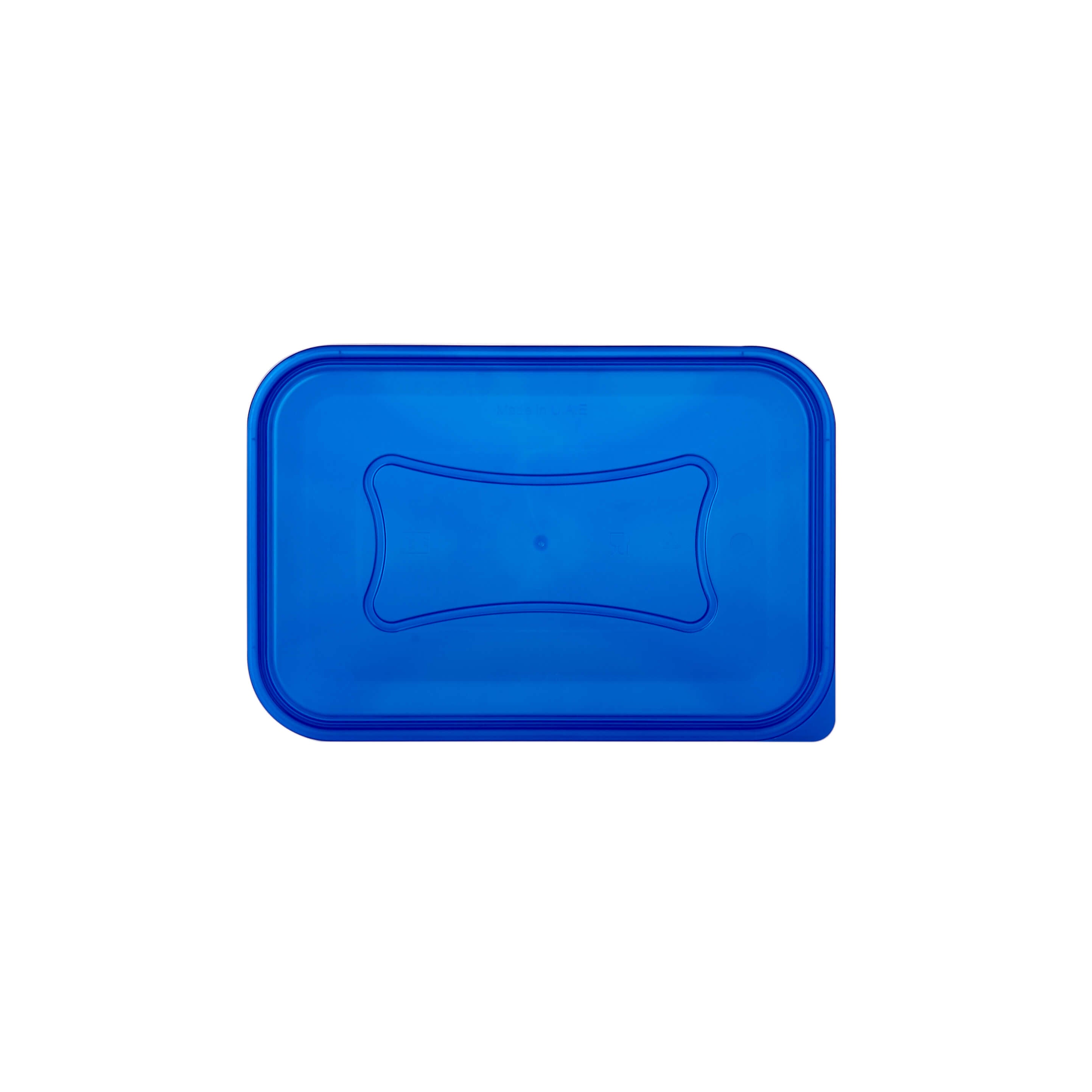Clear Rectangular Heavy Duty Microwave Container with Color Lids
