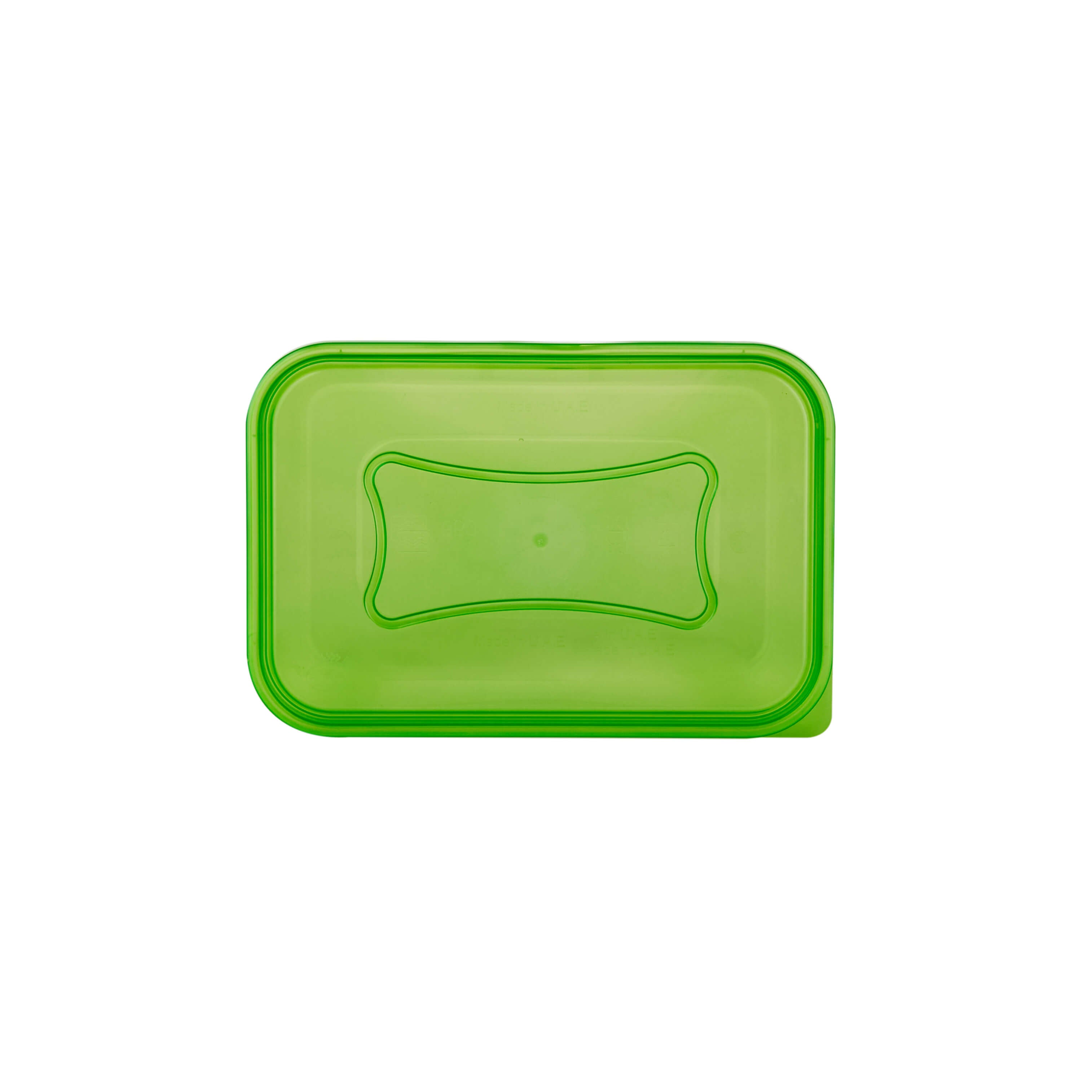Clear Rectangular Heavy Duty Microwave Container with Color Lids