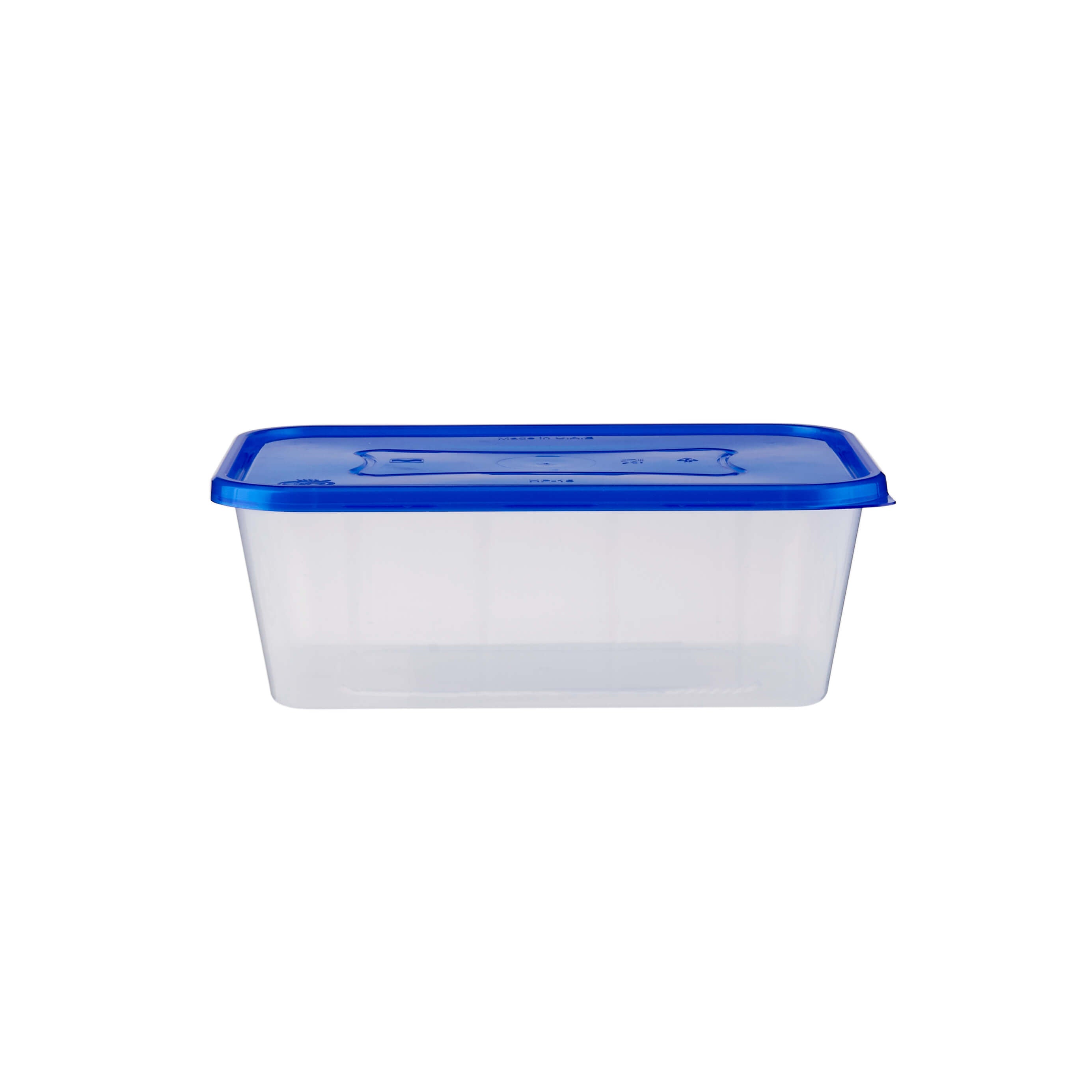 Clear Rectangular Heavy Duty Microwave Container with Color Lids