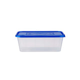Clear Rectangular Microwave Container with Color Lids