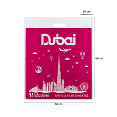 Welcome DXB Printed Plastic Carry Bag 1kg - Hotpack Global