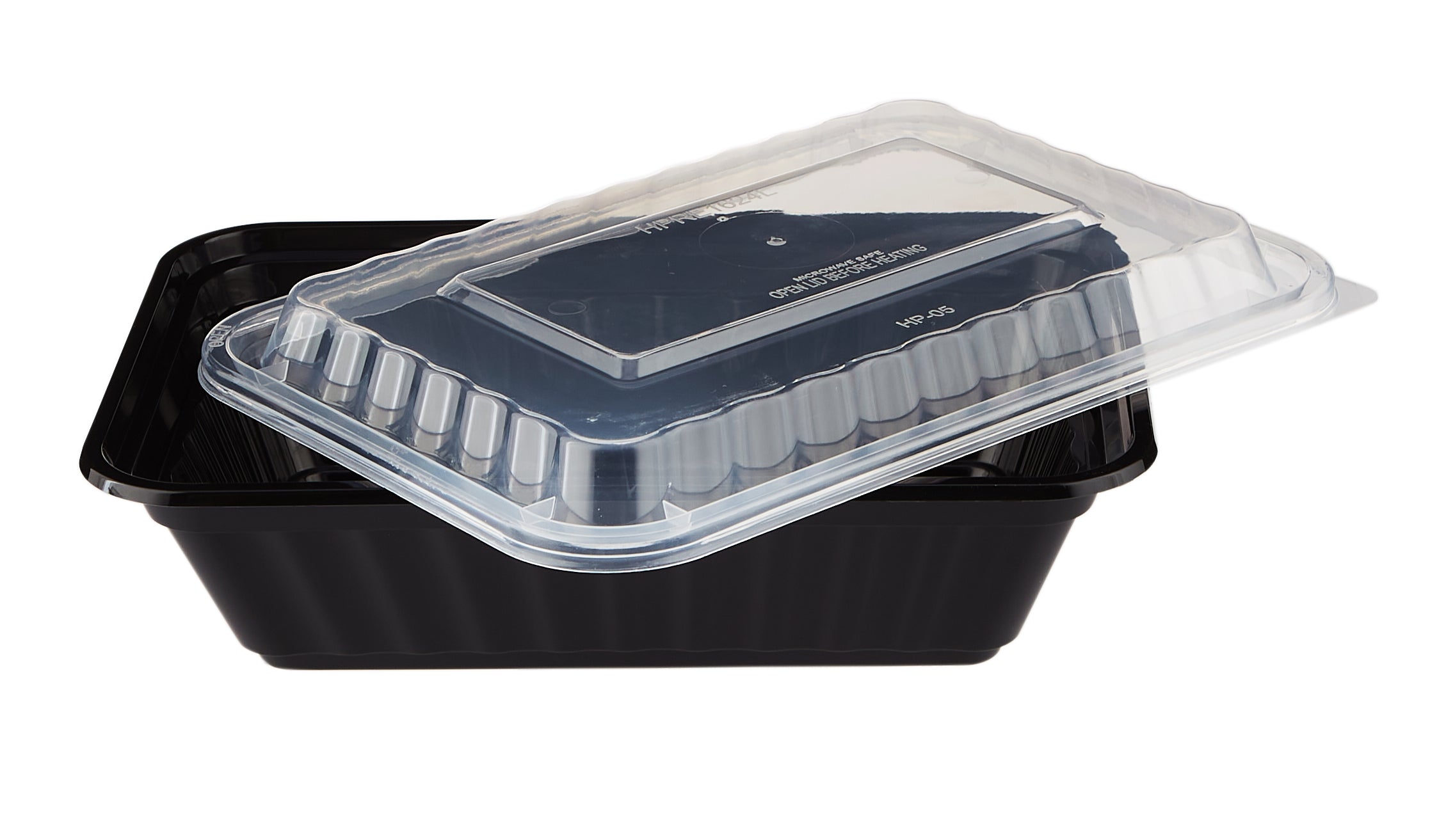 Black Base Heavy Duty Rectangular Container 28 Oz 300 Pieces - Hotpack Global