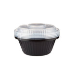 Black Base Heavy Duty Round Container 25 Oz 300 Pieces - Hotpack Global
