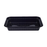 Black Base Rectangular Container 28 oz with Lids 150 Pieces - Hotpack Global