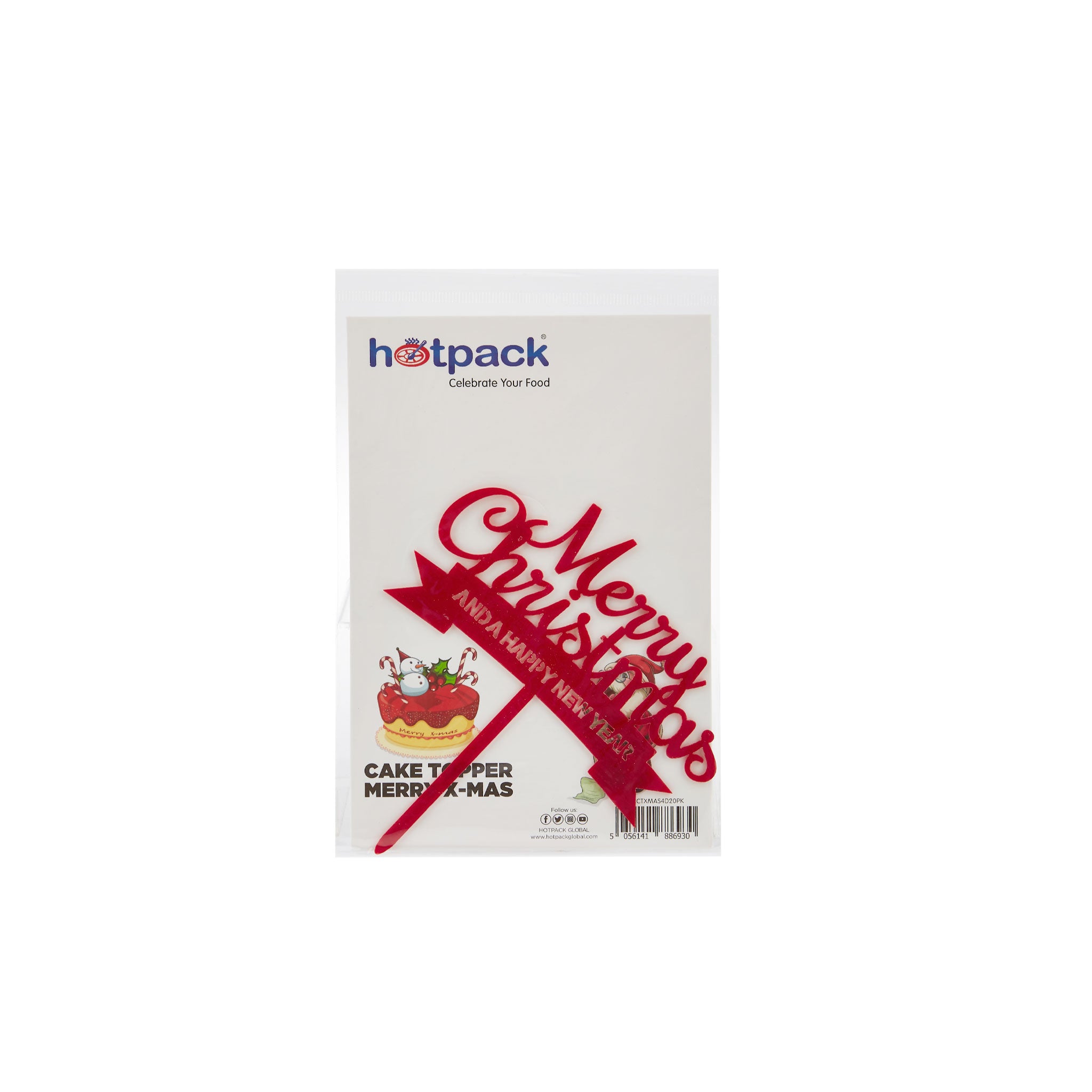 Christmas Cake Topper 1 Piece - Hotpack Global