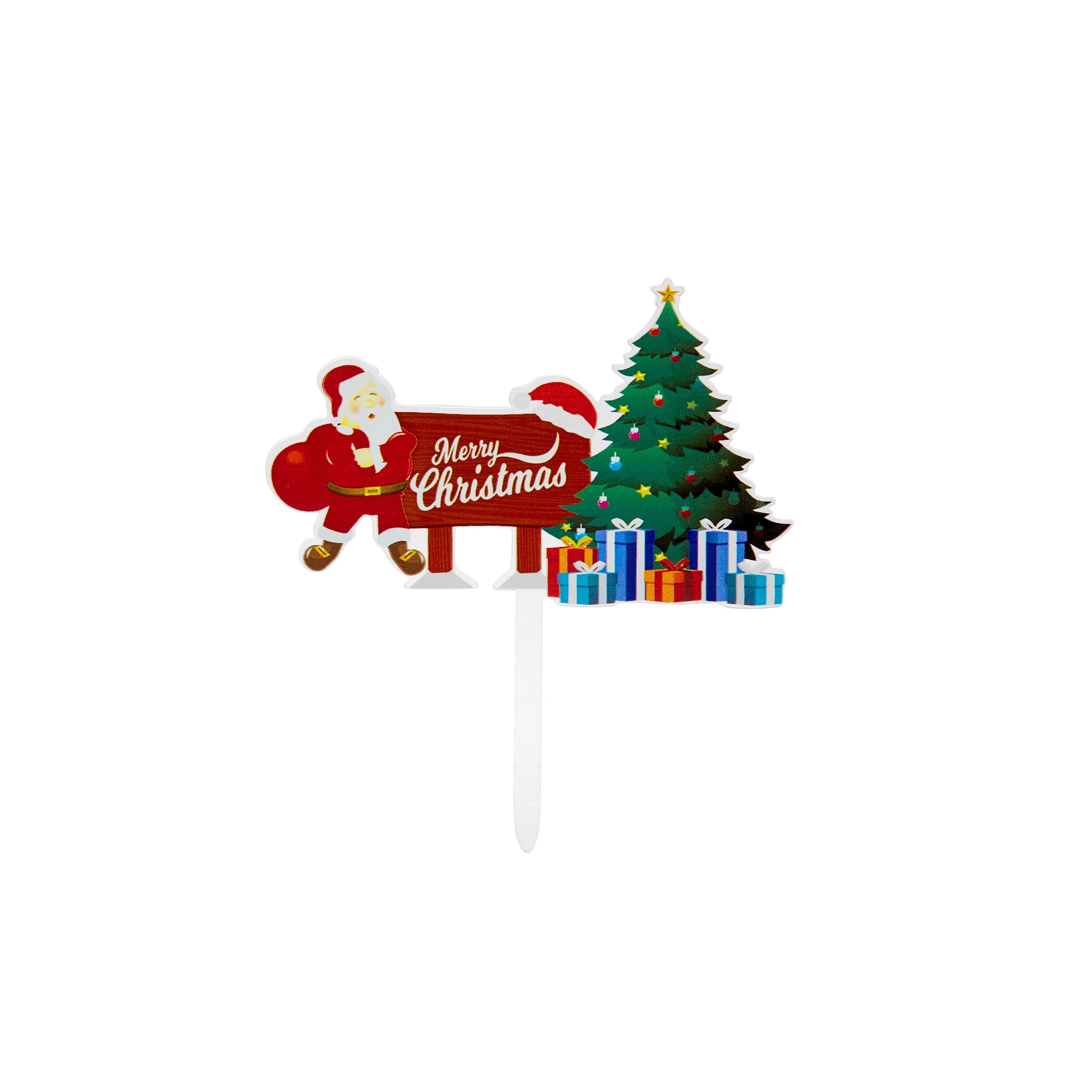 Merry Christmas Cake Topper 1 Piece - Hotpack Global