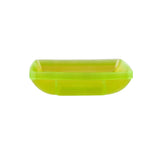 Premium Square Deep Neon Green Plate 6 Pieces - Hotpack Global