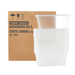 1000ml microwave container with lid - Hotpack Global