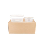 Clear Microwave container 1000ml with Lid (50 Pieces) and 250ml with Lid (50 Pieces) 26th Anniversary Combo - Hotpack Global