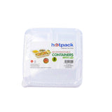 Microwave 3 Compartment Container With Lid 5 Pieces - Hotpack Global