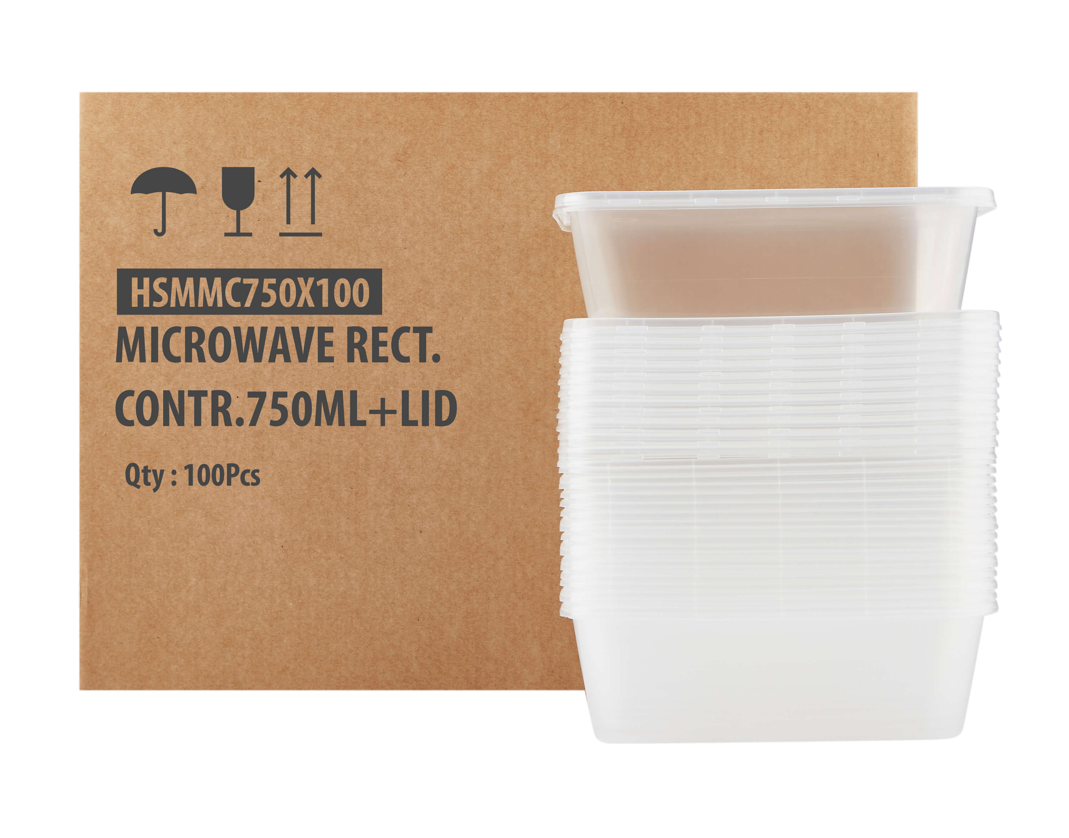 750ml microwave container with lid - Hotpack Global