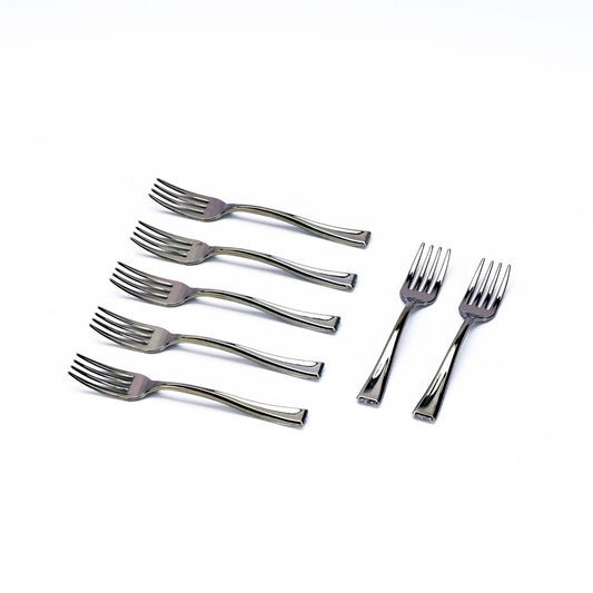 Mini-Tasting Silver Forks 50 Pieces - Hotpack Global