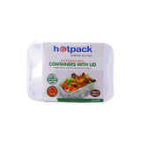 Microwave Food Container 500 ml With Lid 5 Pieces - Hotpack Global