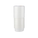 Plastic White Bowl 225ml With Lid 25 Pieces - hotpackwebstore.com