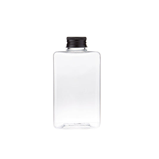 Square Shaped Plastic Juice Bottle With Cap 10 Pieces - Hotpack Global