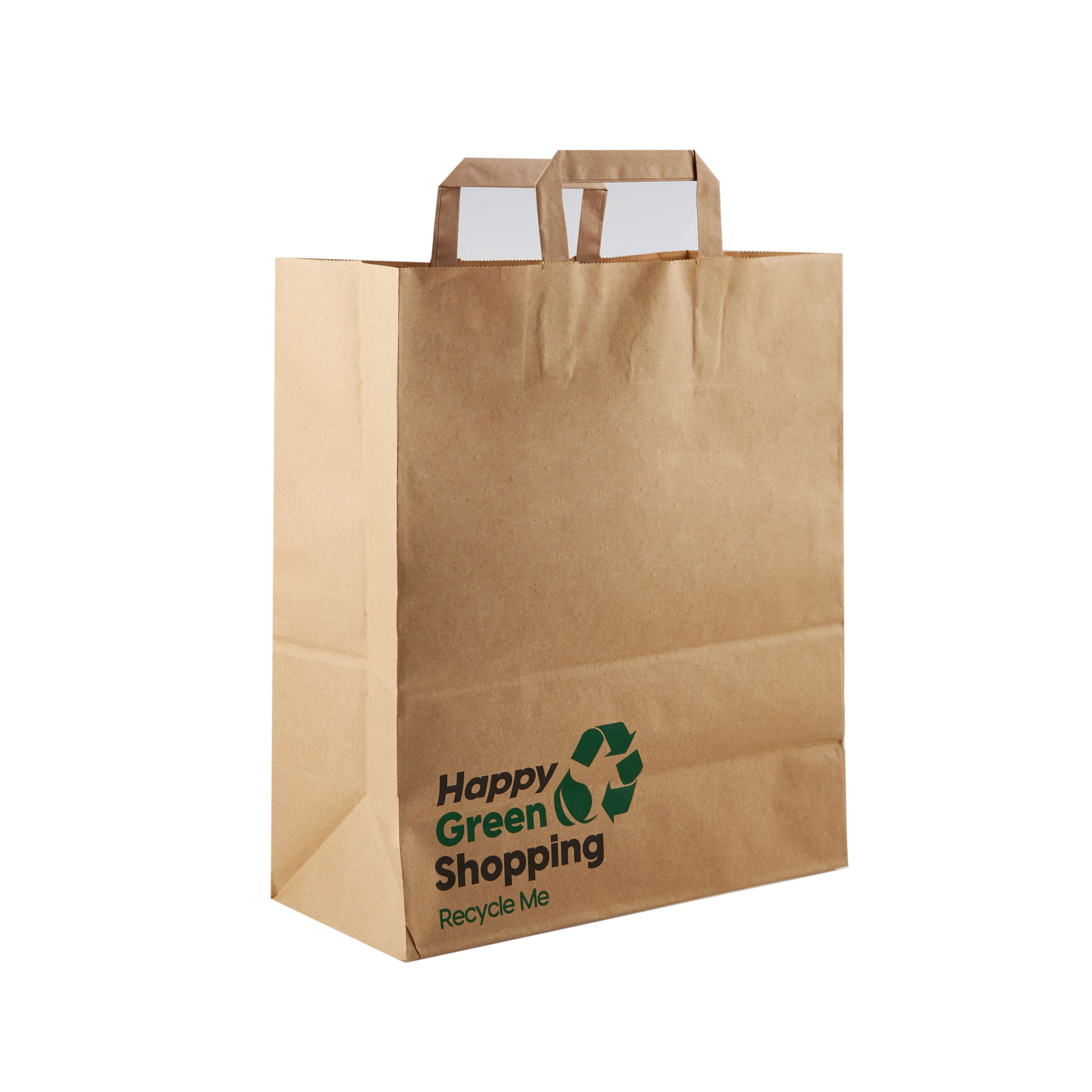 Eco friendly Printed Paper Shopping Bag with flat handle - Hotpack Global