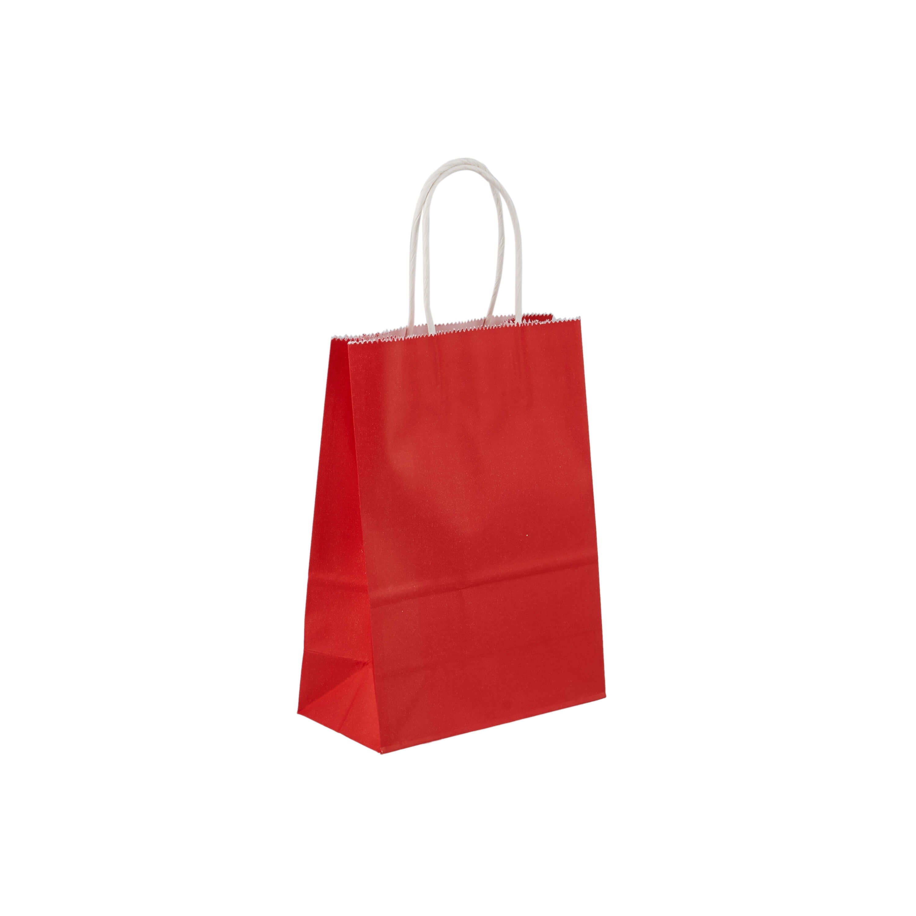Red Gift Paper Bag Twisted Handle - hotpackwebstore.com