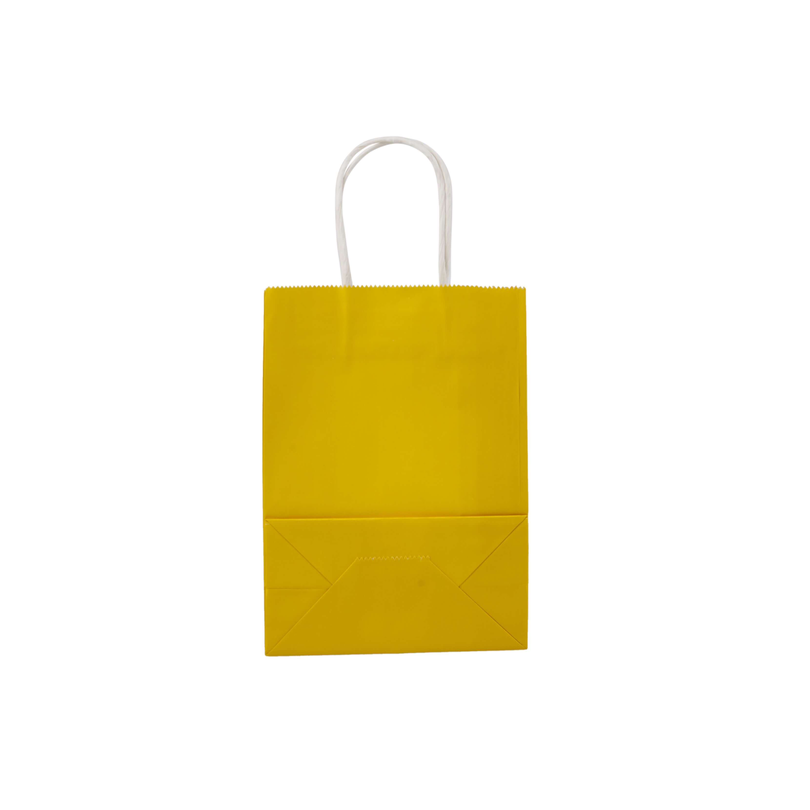 Yellow Gift Paper Bag Twisted Handle - hotpackwebstore.com
