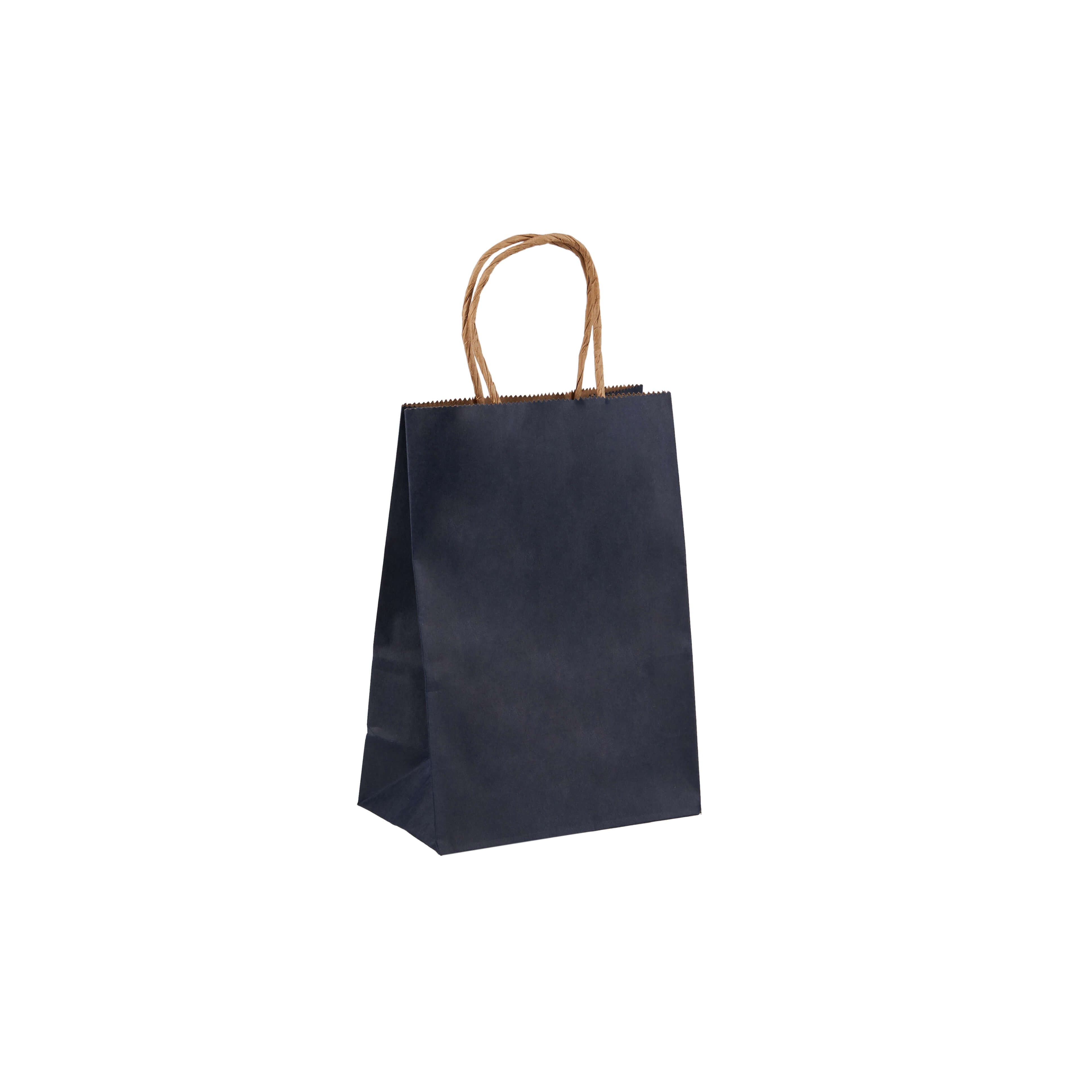 Black Gift Paper Bag Twisted Handle - hotpackwebstore.com