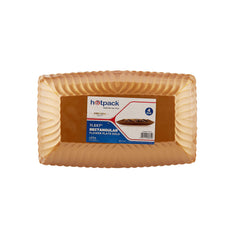 Rectangle Flower Plate Gold - Hotpack Global