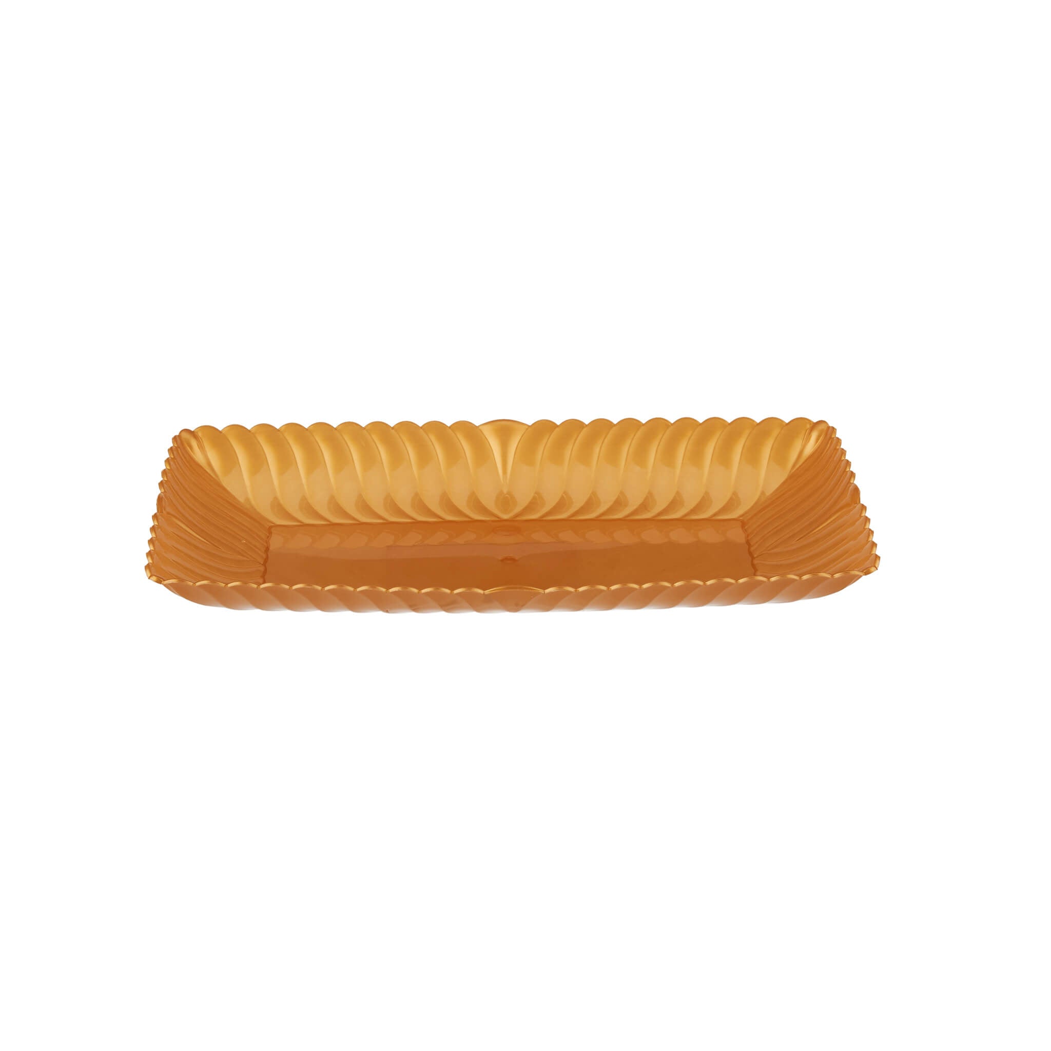 Rectangle Flower Plate Gold luxury plates - Hotpack Global