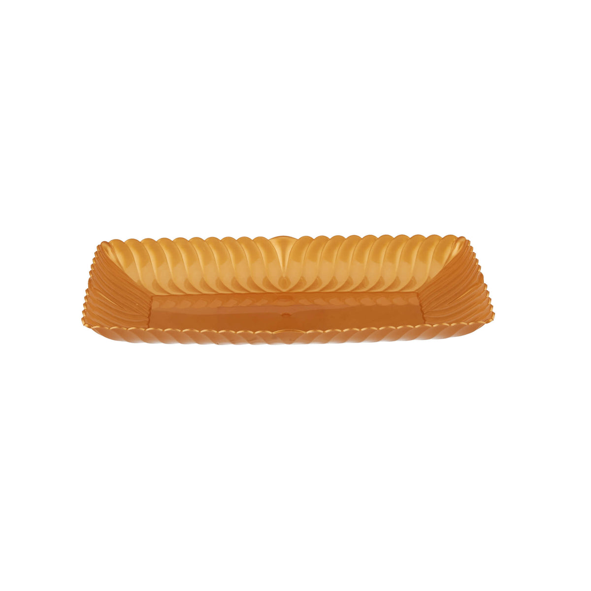 Rectangle Flower Plate Gold luxury plates - Hotpack Global