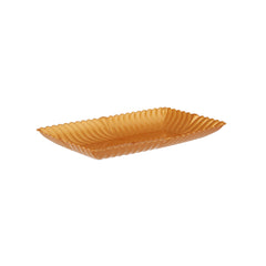 Rectangle Flower Plate Gold disposable tray for events and weddings- Hotpack Global