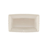 Rectangle Flower Plate Pearl white - Hotpack Global