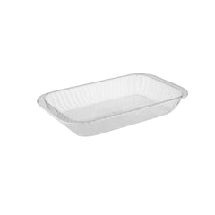Rectangular Flower Clear Pyrex Disposable Tray - Hotpack Global